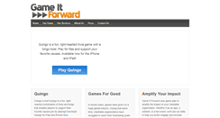 Desktop Screenshot of gameitforward.org