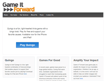 Tablet Screenshot of gameitforward.org
